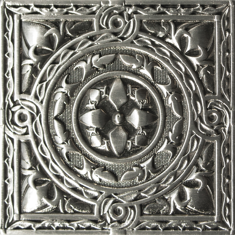 Absolut Keramika Metalic Plox Satined Black Silver 1396 Beni-Sano Декор