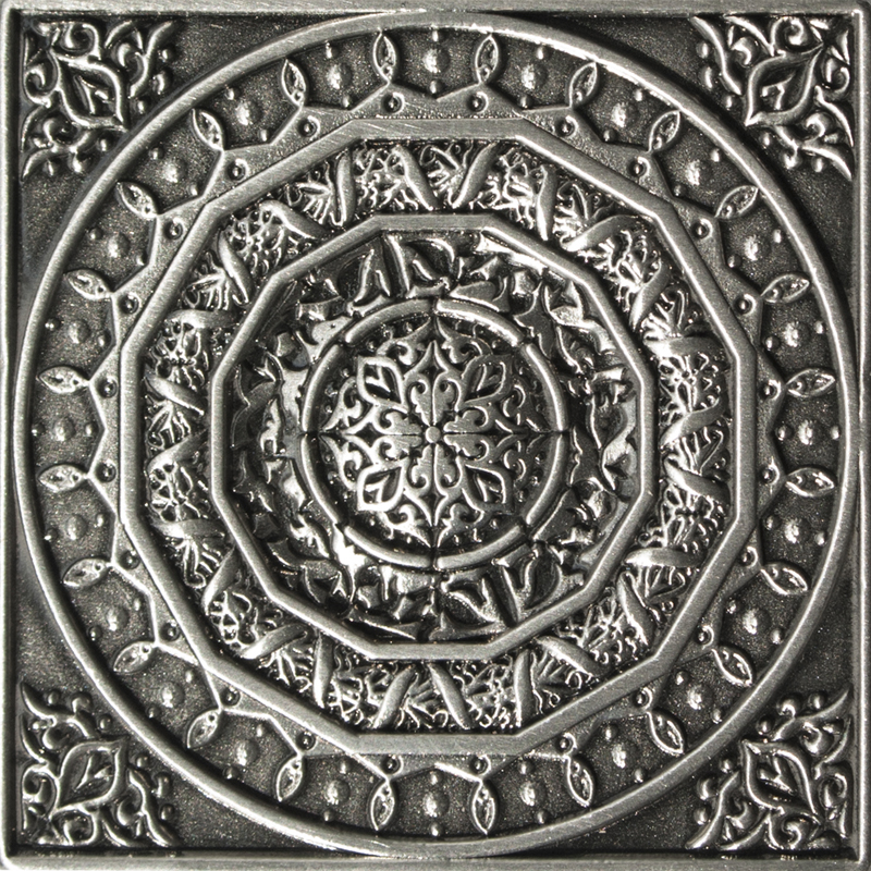 Absolut Keramika Metalic Plox Satined Black Silver 1426 Beni-Parell Декор