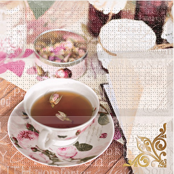 Absolut Keramika Wine 05 and Tea Flowers Comp.Tea Flowers